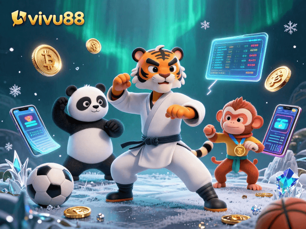 Experience exciting sports betting at vivu88 with fun characters and vibrant game elements.