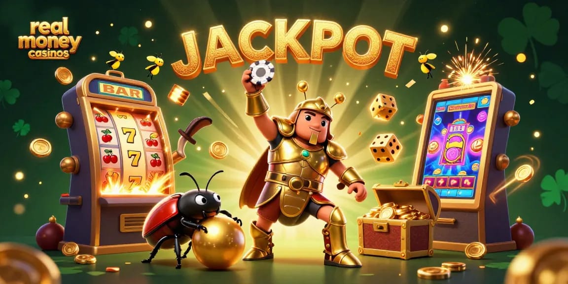 Experience thrilling wins at real money casinos with vibrant characters and exciting gaming elements.