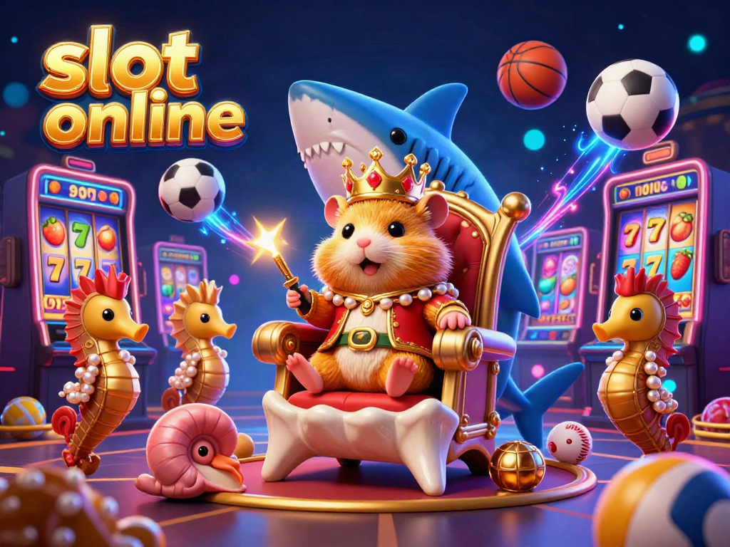 Experience thrilling jackpots with slot online as a golden hamster king reigns over vibrant casino adventures.